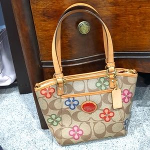 Small Coach clover bag